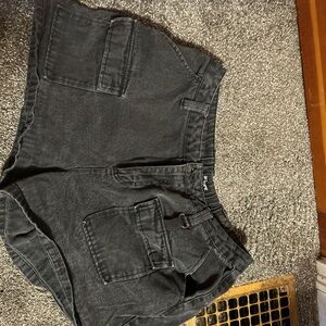 Hot Topic Charcoal High Waist Shorts